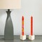 Set of 3 Tall Hand Painted Candles Decorative Taper Candles Gift Boxed